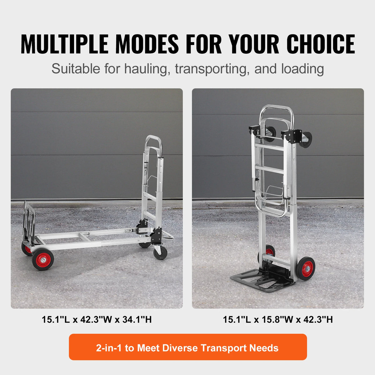 SucceBuy 400 Lb Folding Hand Truck Utility Dolly