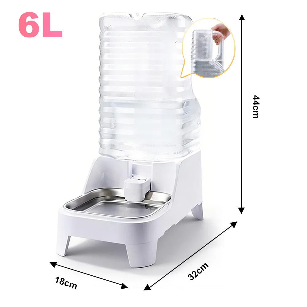 NITYERS Gravity Pet Water Dispenser With Steel Tray
