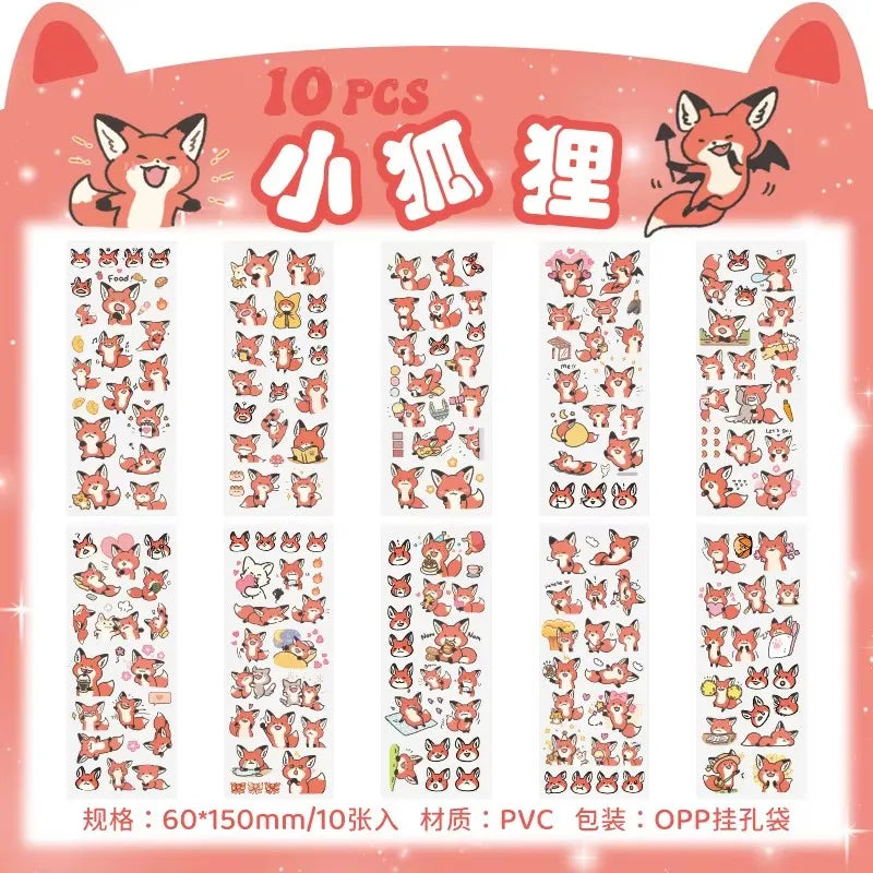 Pet Planet Cartoon Stickers For Planners And Pencil Cases