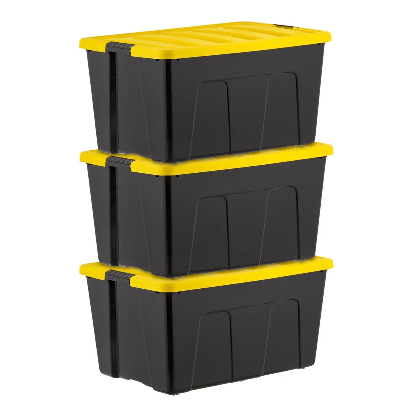 IRIS 20 Qt. Plastic Storage Bins with Lids, Stackable Storage Containers, Totes, 6 Pack
