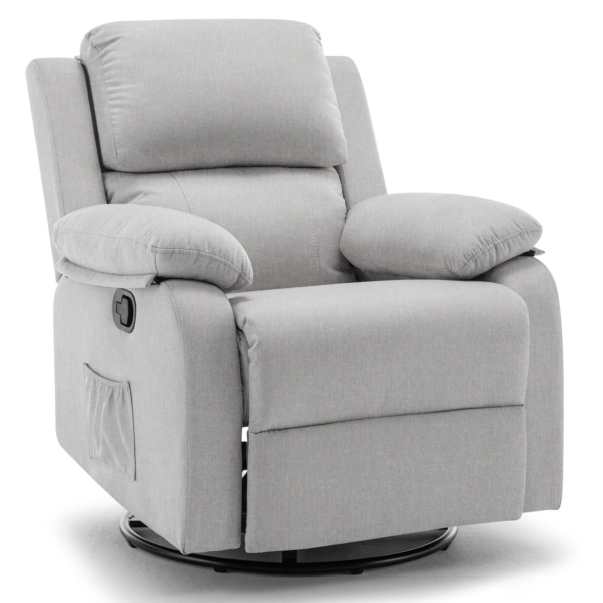 Korser 360 Swivel Fabric Rocker Chair for Adults