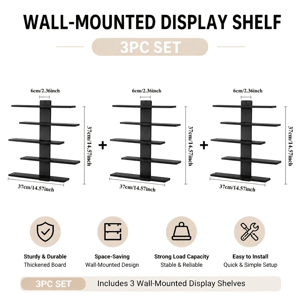 Floating Wall Display Shelves for Figurines