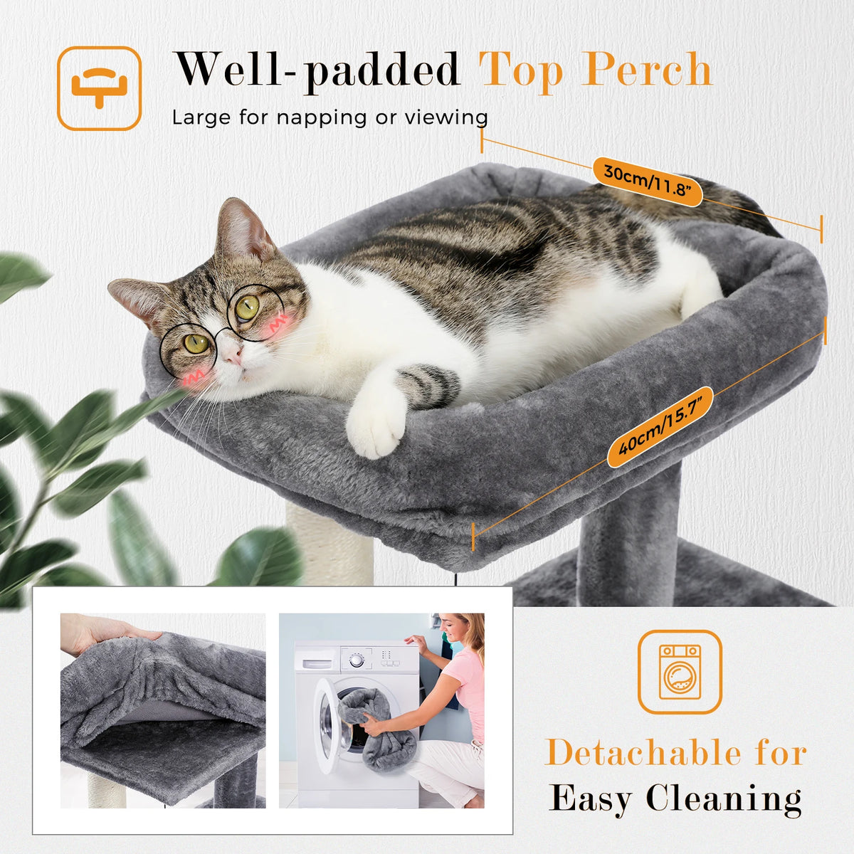 PAWZ Road 4 Tier Cat Tower With Sisal Scratcher