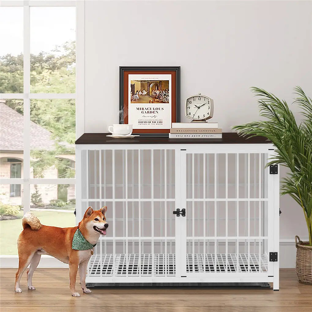 Bingopaw Heavy Duty Metal Dog Kennel With Removable Tray