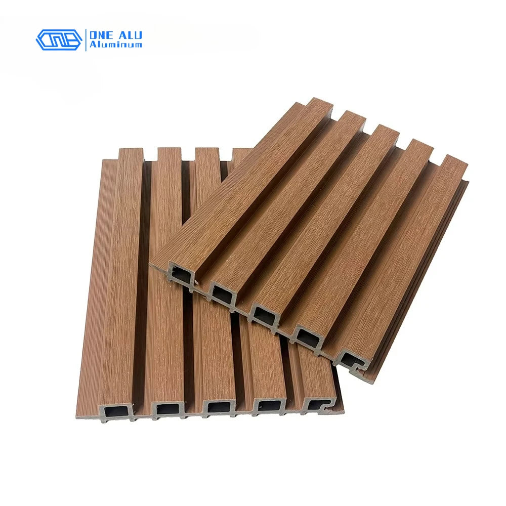 Waterproof WPC Louver Wall Panel Outdoor Cladding