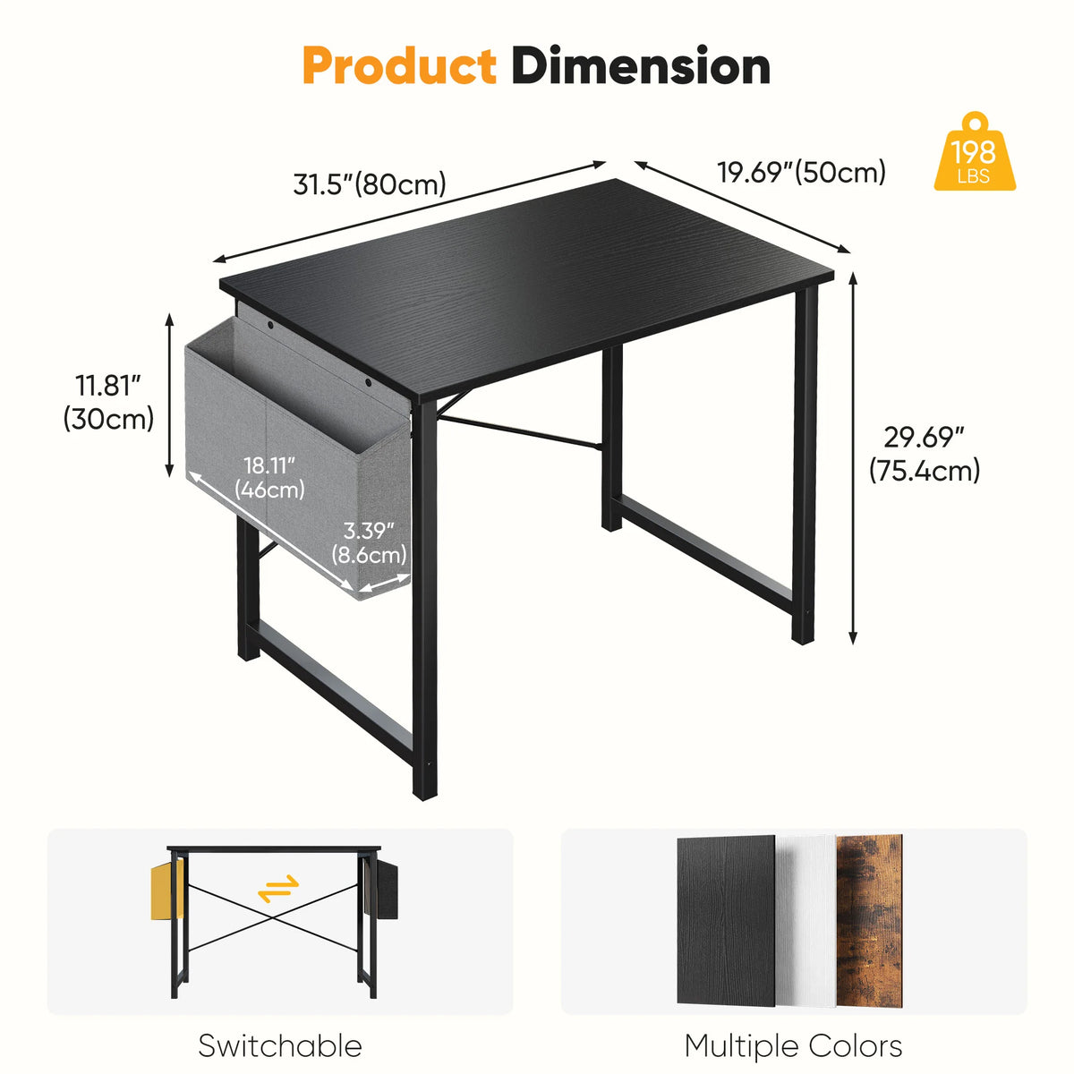 JHK Computer Gaming Desk With Storage Bag