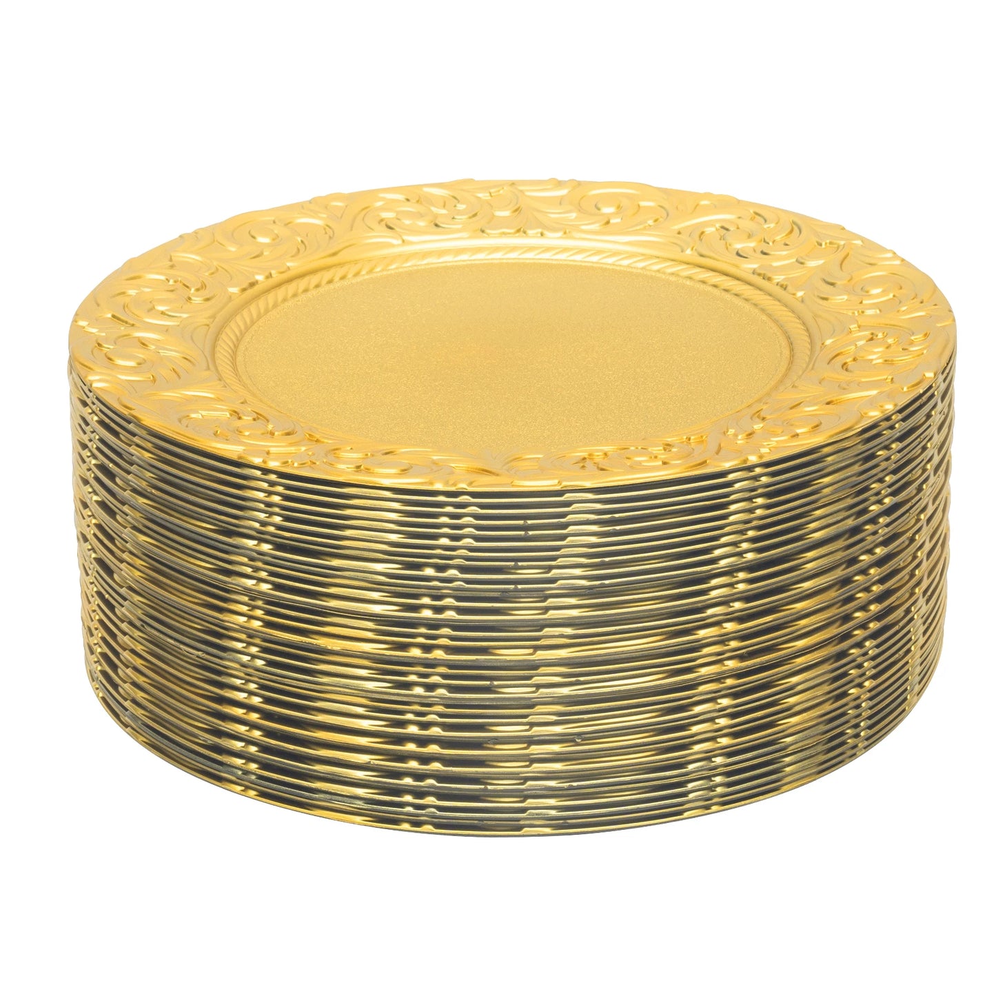 Round Reusable Charger Plates For Wedding Party Decor