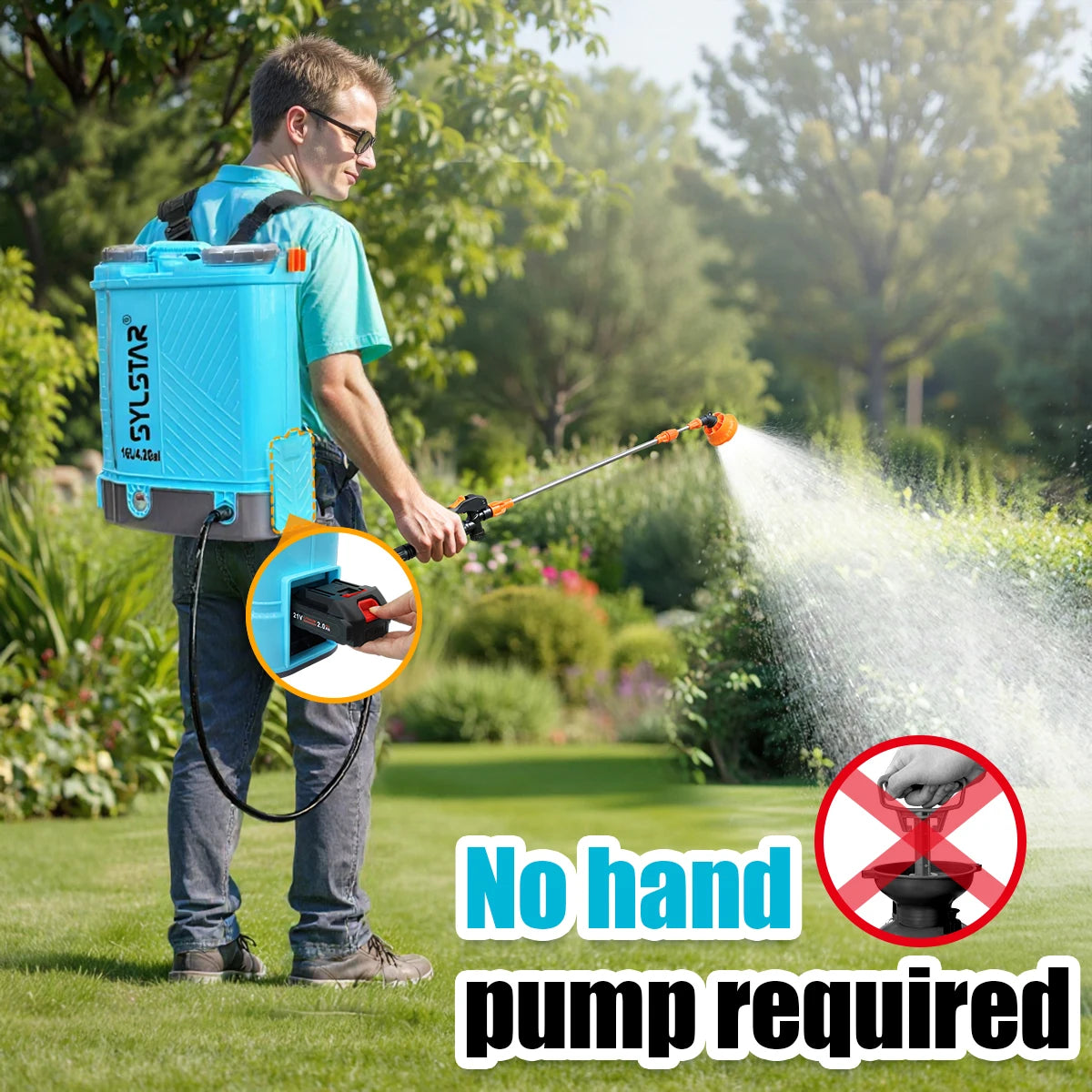 Battery Powered Backpack Garden Sprayer