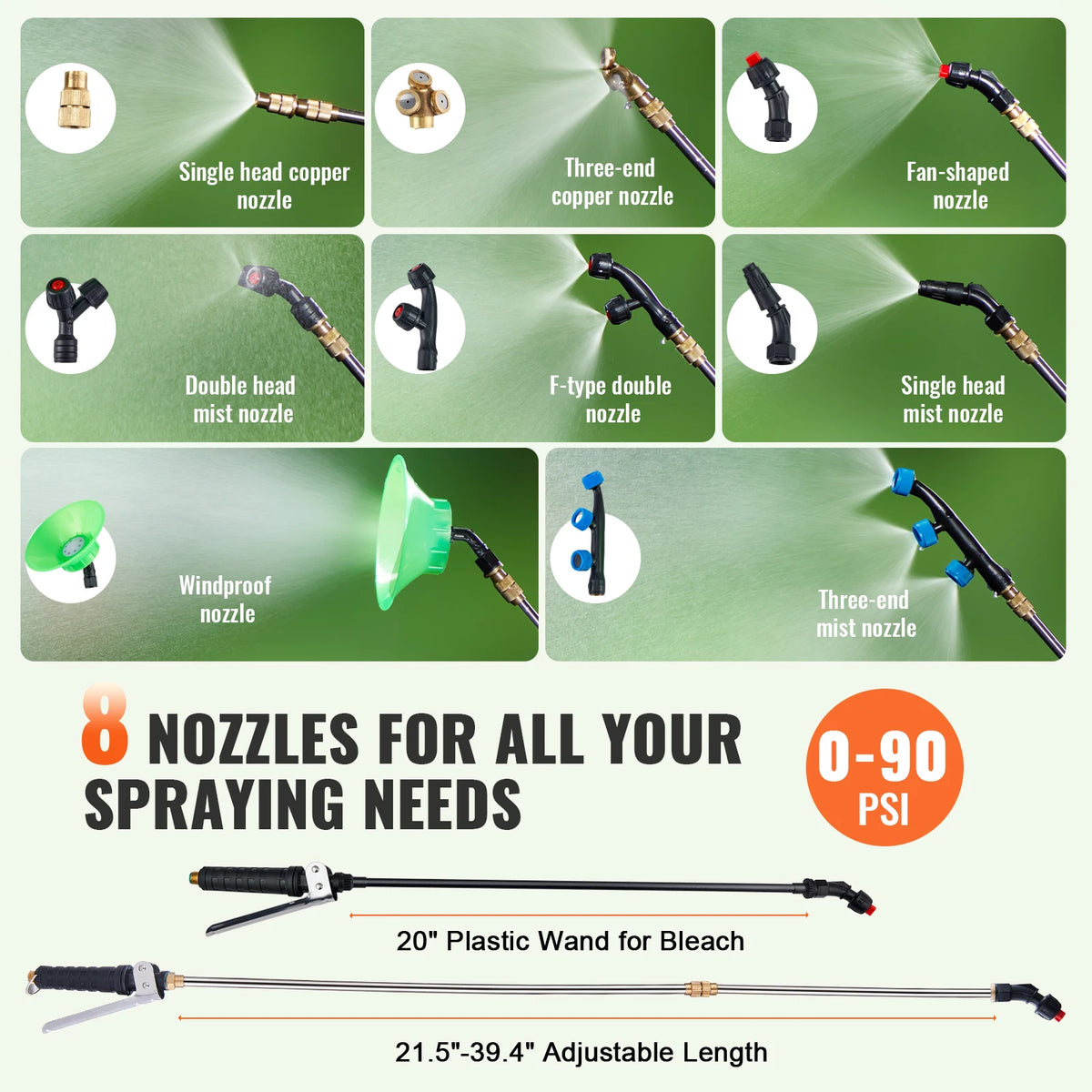 SucceBuy Battery Powered Garden Weed Sprayer With Cart