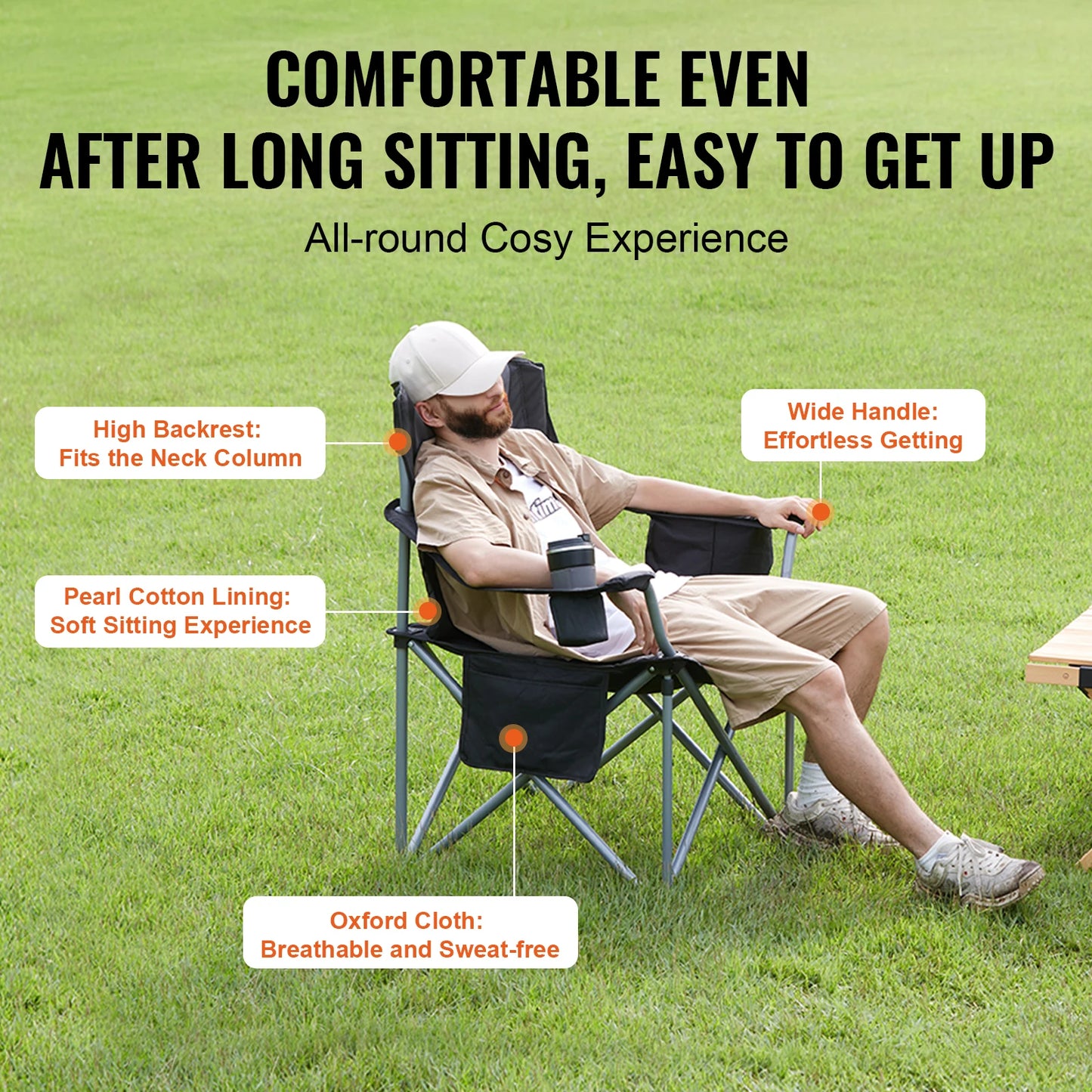 SucceBuy Outdoor Ultralight Folding Chair For Camping