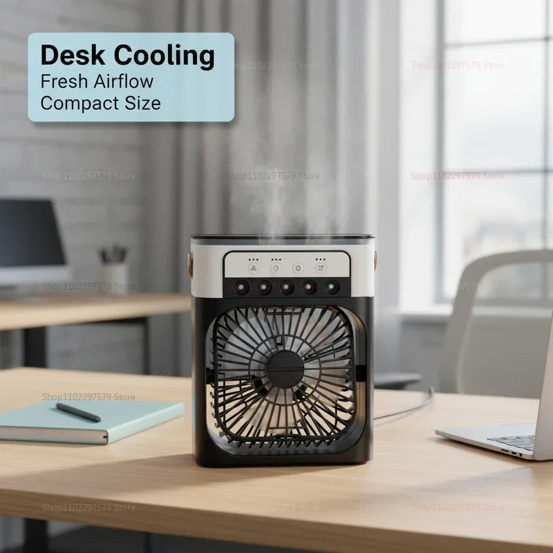 Lism Portable 3 In 1 Air Cooler With Led Light
