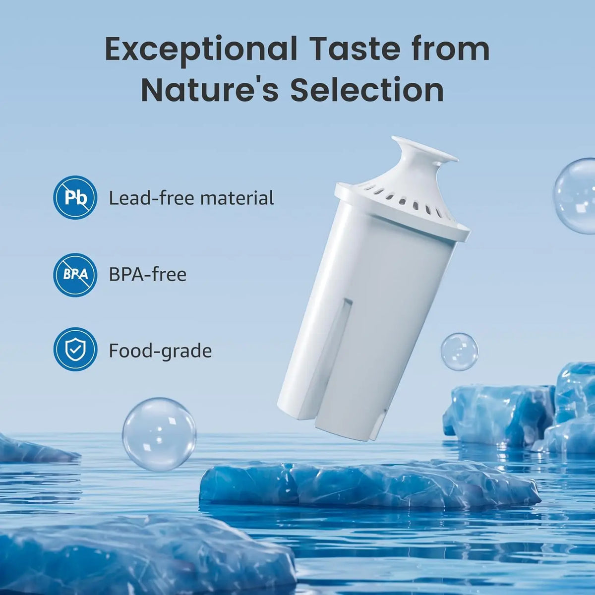 Aqua Crest Cf06a Replacement Water Filter For Pitchers