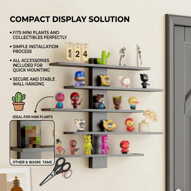 Floating Wall Display Shelves for Figurines