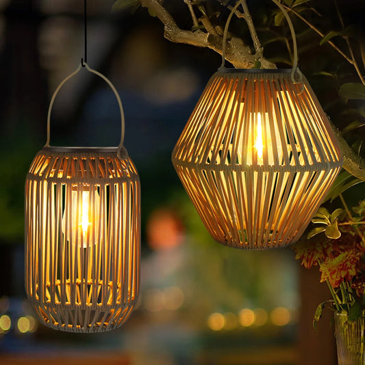 Amaryllis Solar Lantern Outdoor Waterproof Hanging Lamp