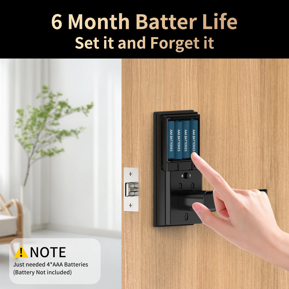 Viladepot Smart Fingerprint Door Lock With Keypad