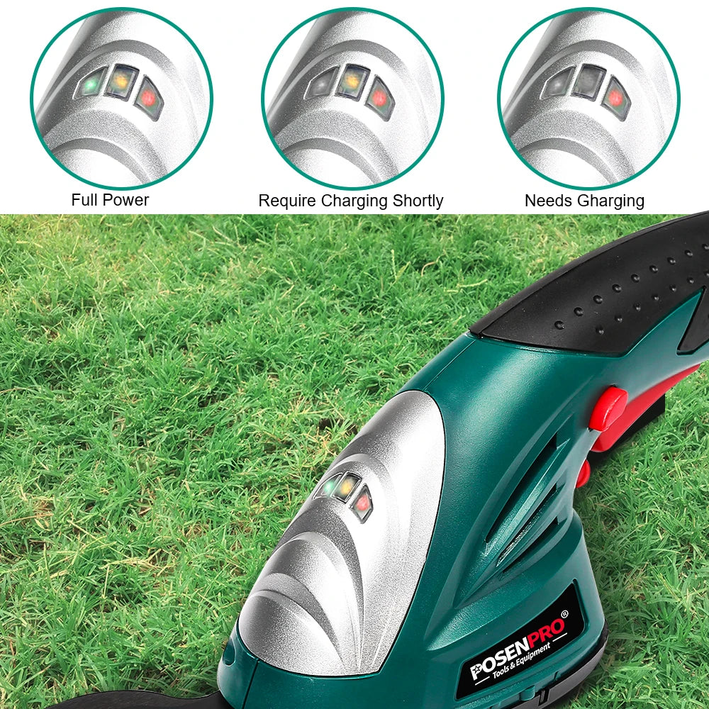 Posenpro Cordless 2in1 Pruning Shears And Hedge Trimmer