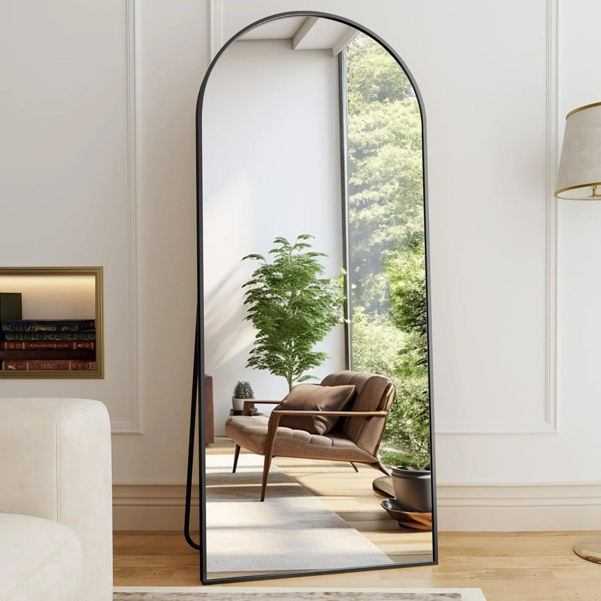 Arched Freestanding Full Length Mirror For Home Decor