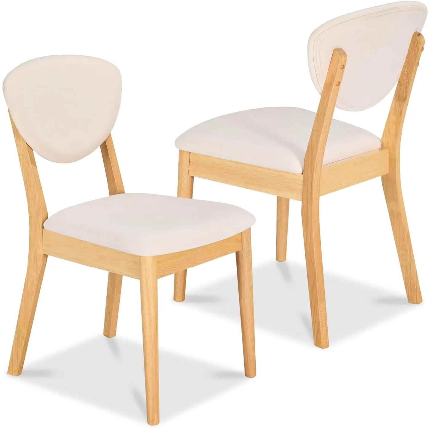 Dining Chairs Set Of 2 Mid-Century Modern Upholstered