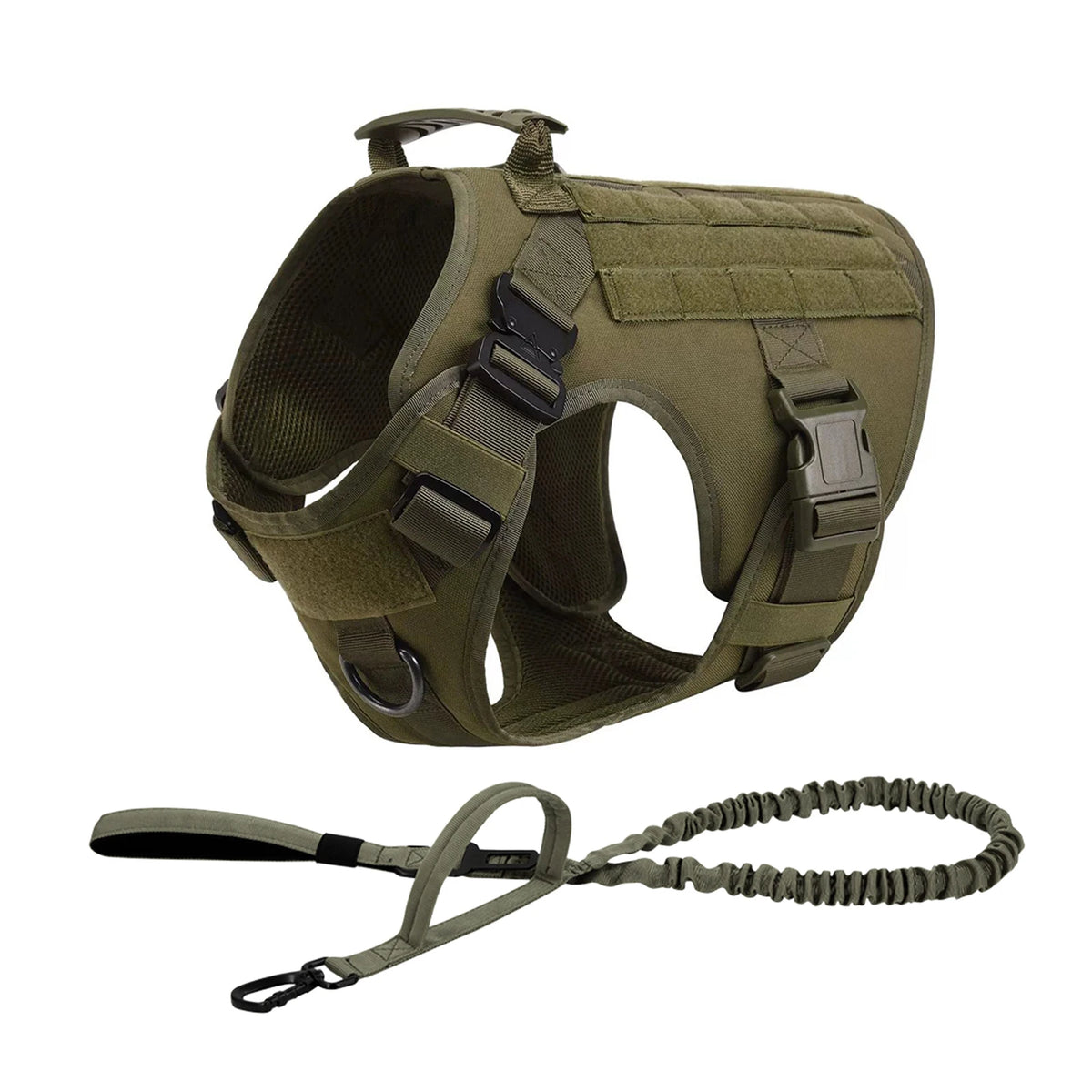 Tactical Dog Harness With Molle Pouches