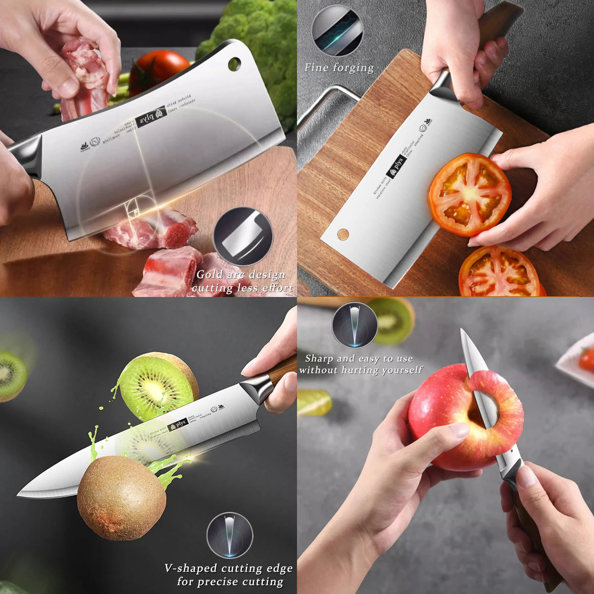 Professional 4-Piece Kitchen Knife Set
