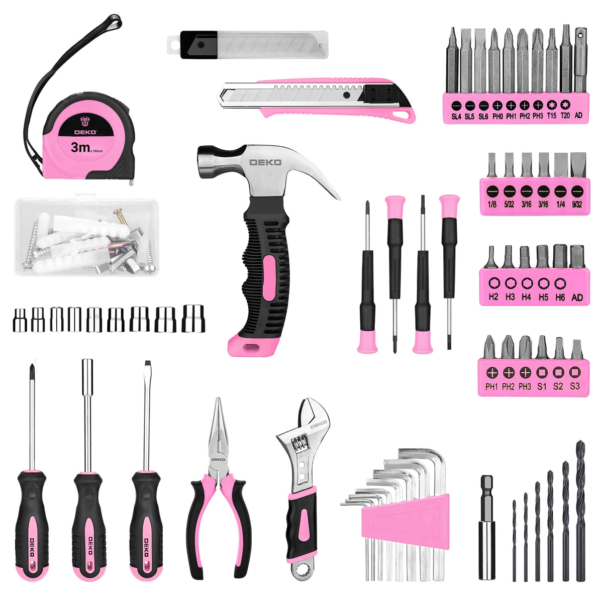 DEKO Cordless Drill And Power Tool Combo Kit