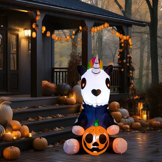 LED Halloween Outdoor Inflatable Skeleton Decoration