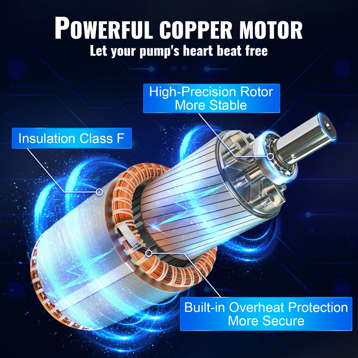 SucceBuy Stainless Steel Deep Well Submersible Pump