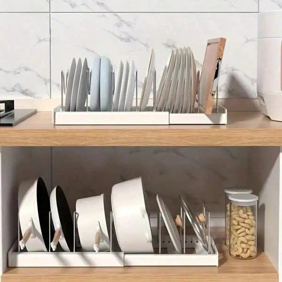 Heavy Duty Pull Out Pot Lid Organizer Rack