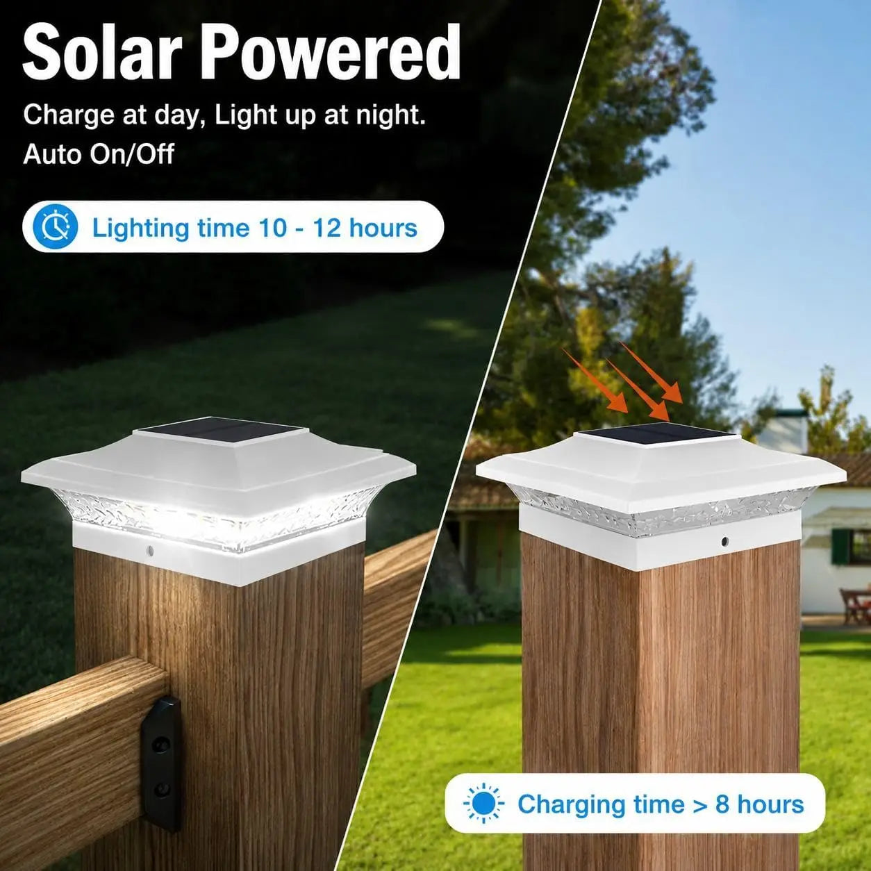 TSunrise Solar Post Light IP65 Waterproof Fence Posts
