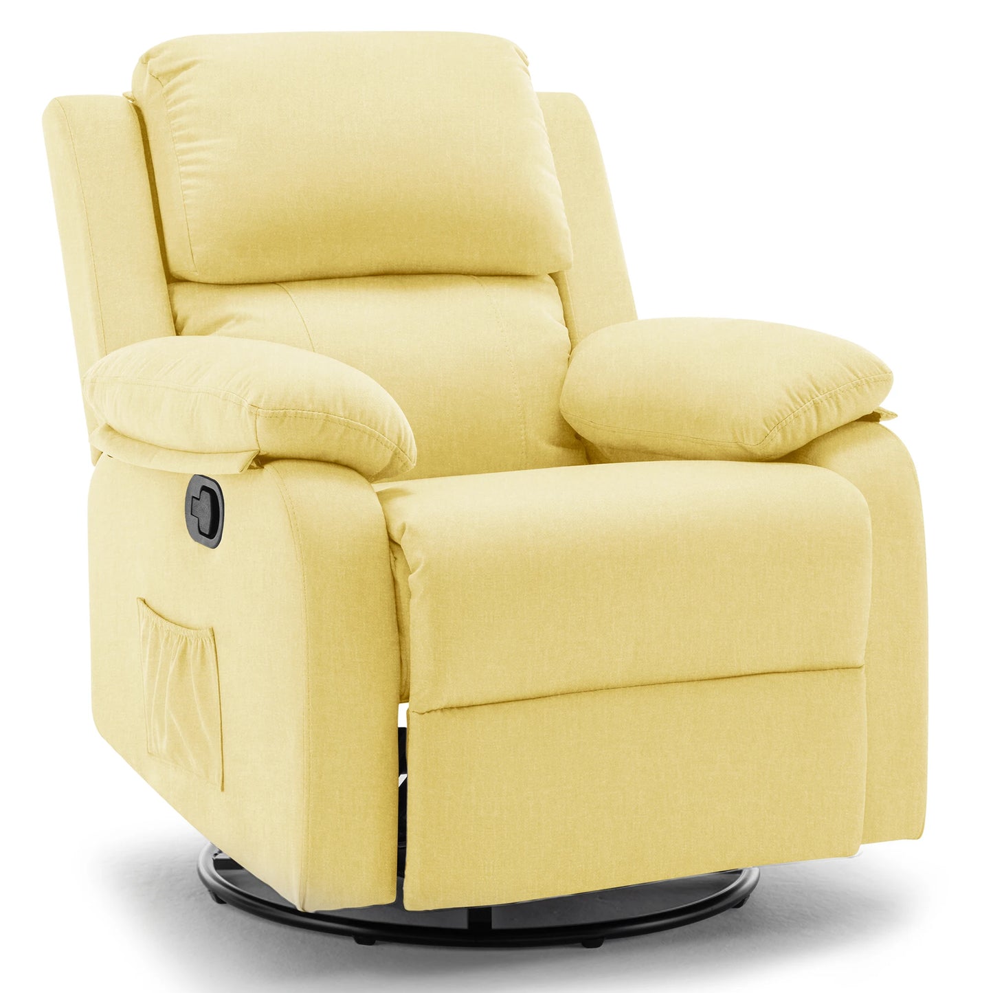 Korser 360 Swivel Fabric Rocker Chair for Adults