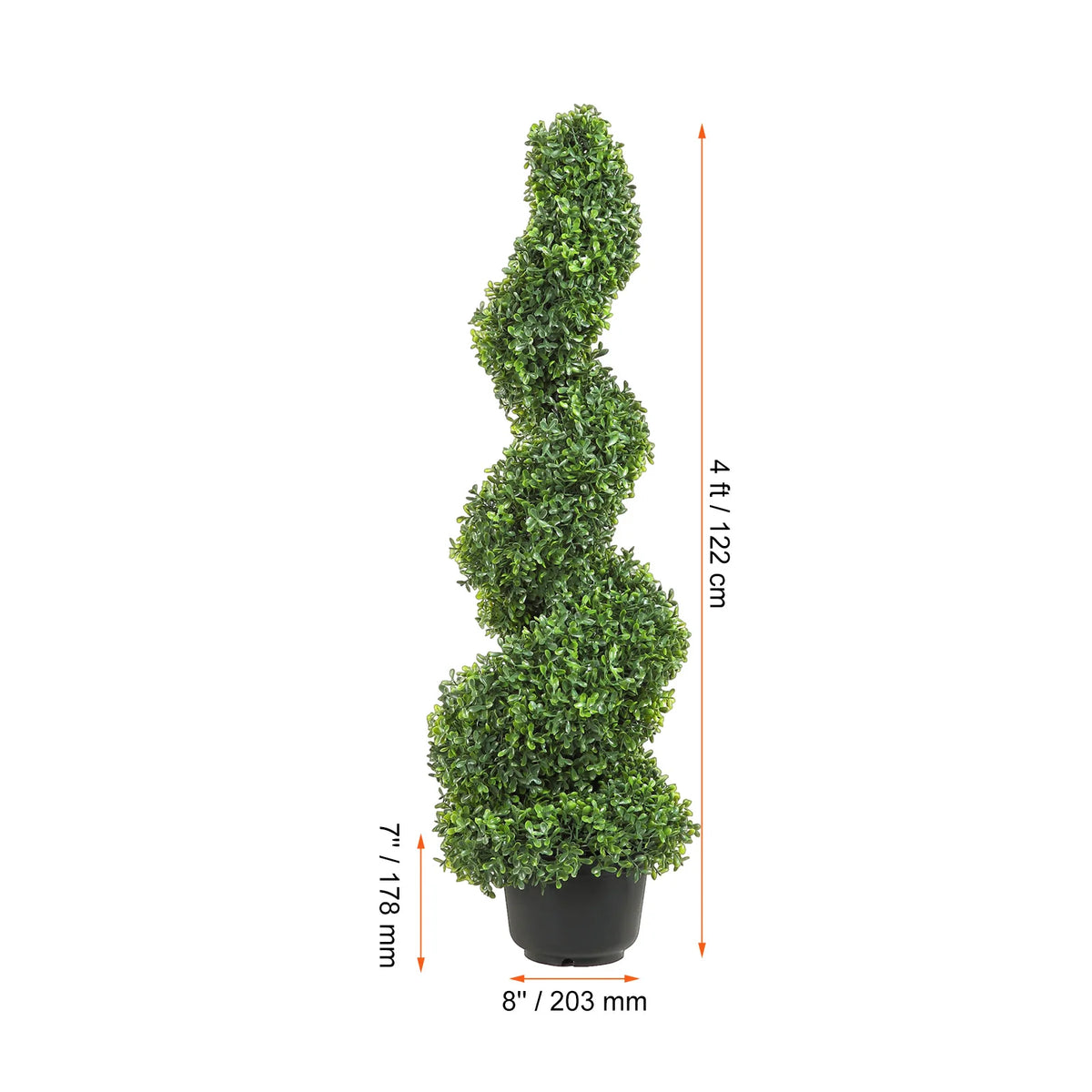 Artificial Boxwood Spiral Topiary For Garden Decor