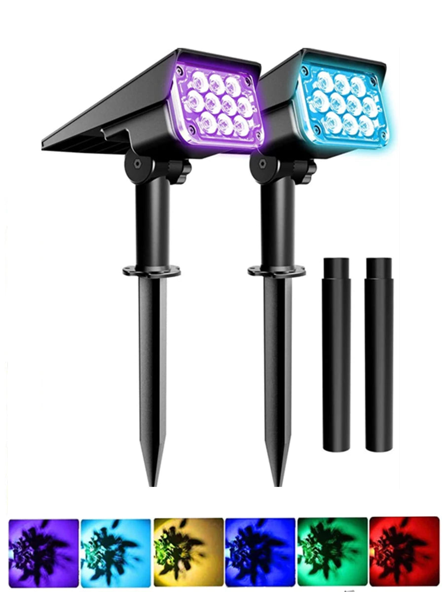 T-Sunrise Solar Garden Light Adjustable Outdoor Spotlight