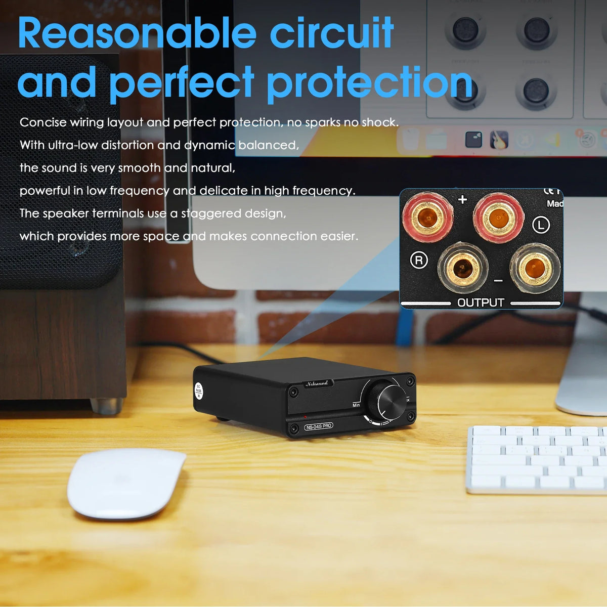 Douk Audio NS-04G PRO Class D HiFi Stereo Amplifier