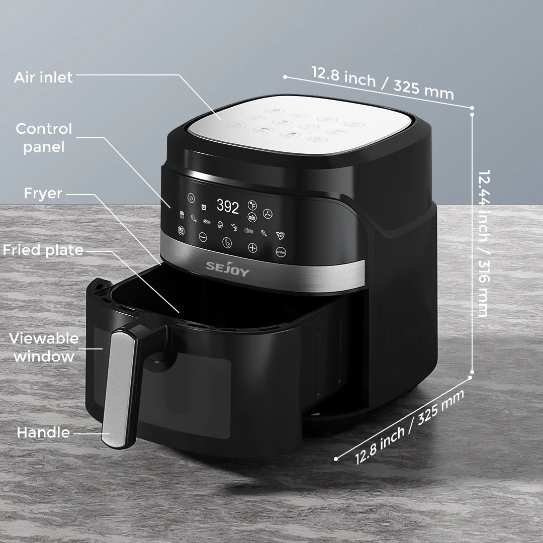 SEJOY 8 In 1 Air Fryer Oilless Cooker