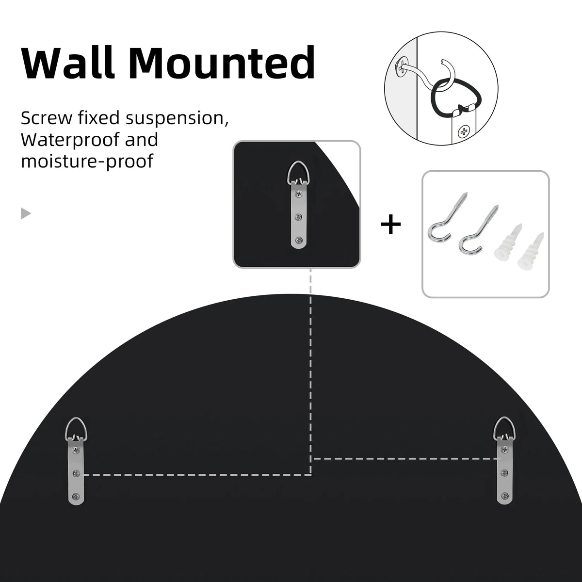 Round Starburst Decorative Wall Mirror for Home Decor