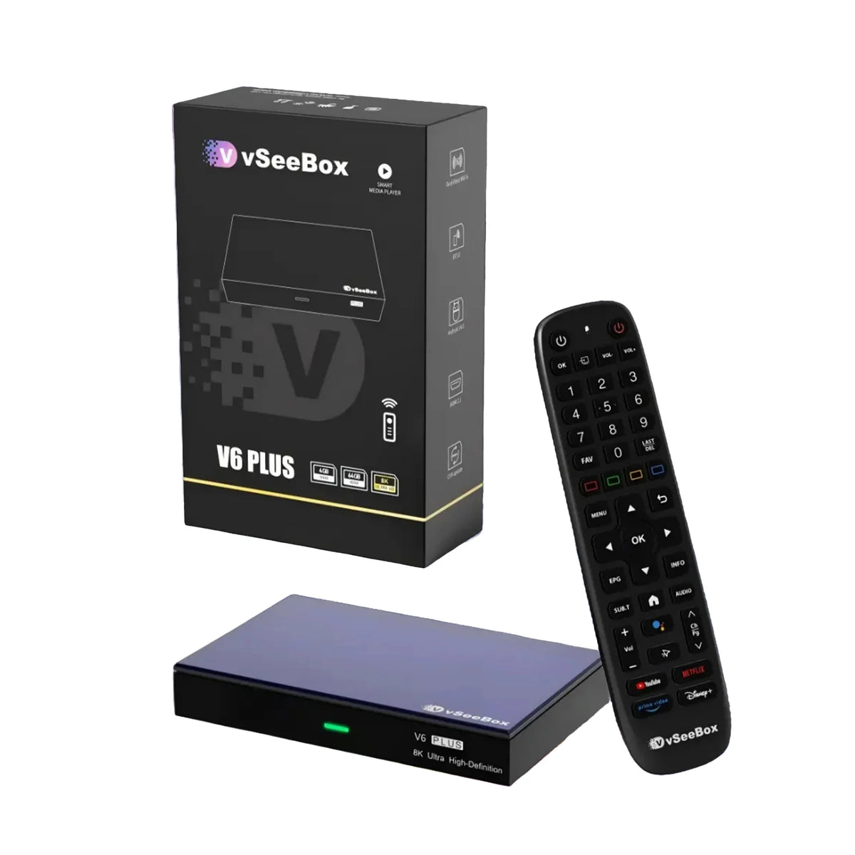 VseeBox V6 Plus 8K Android TV Box Voice Control