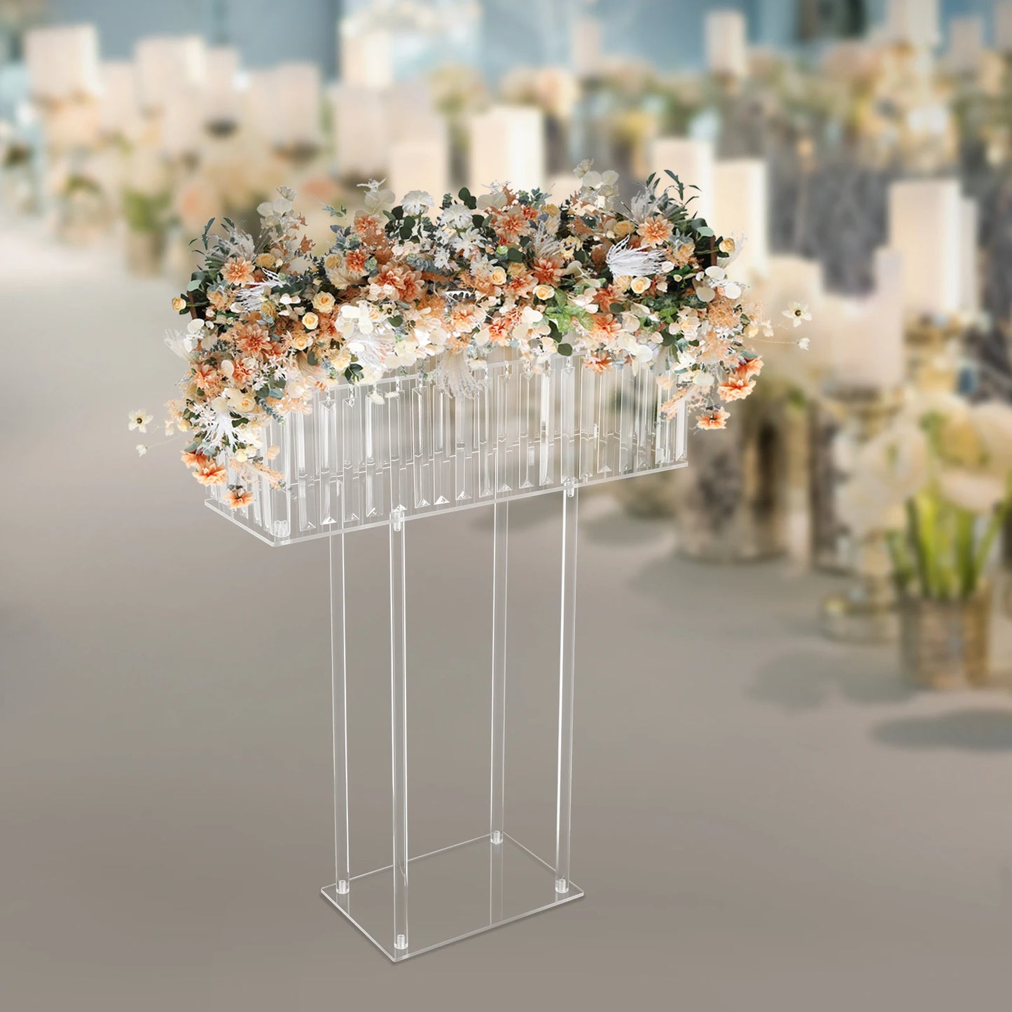 Bymaocar Acrylic Flower Display Stand For Weddings