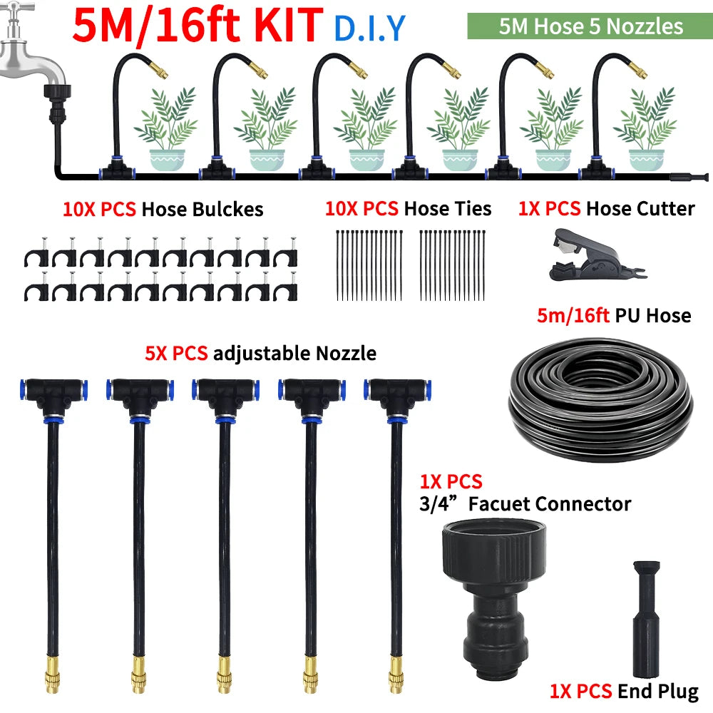 Adjustable Irrigation Spray Nozzle Kit For Gardens