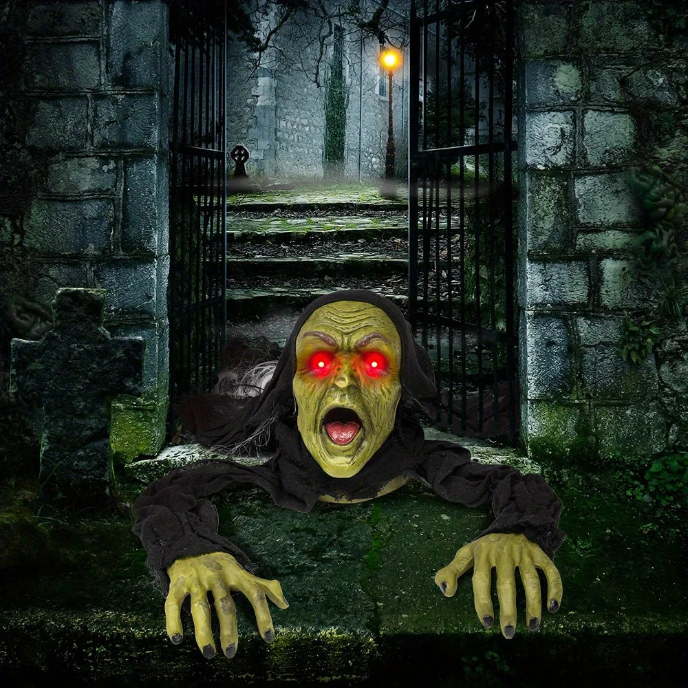 Joyfy Realistic Crawling Zombie Halloween Groundbreaker