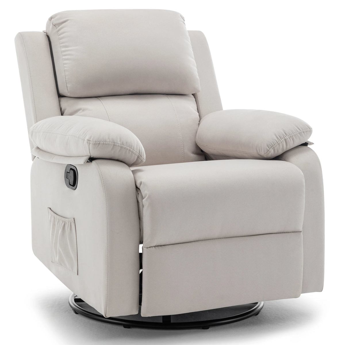 Korser 360 Swivel Fabric Rocker Chair for Adults
