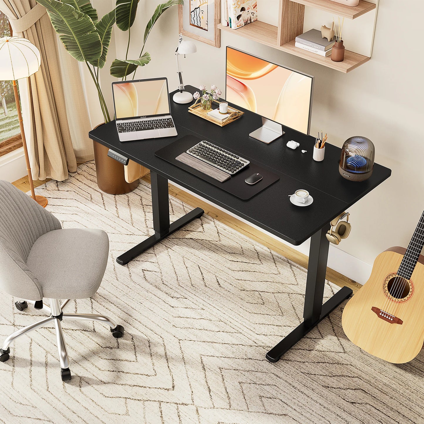 Jhk Electric Standing Desk Height Adjustable Office Table