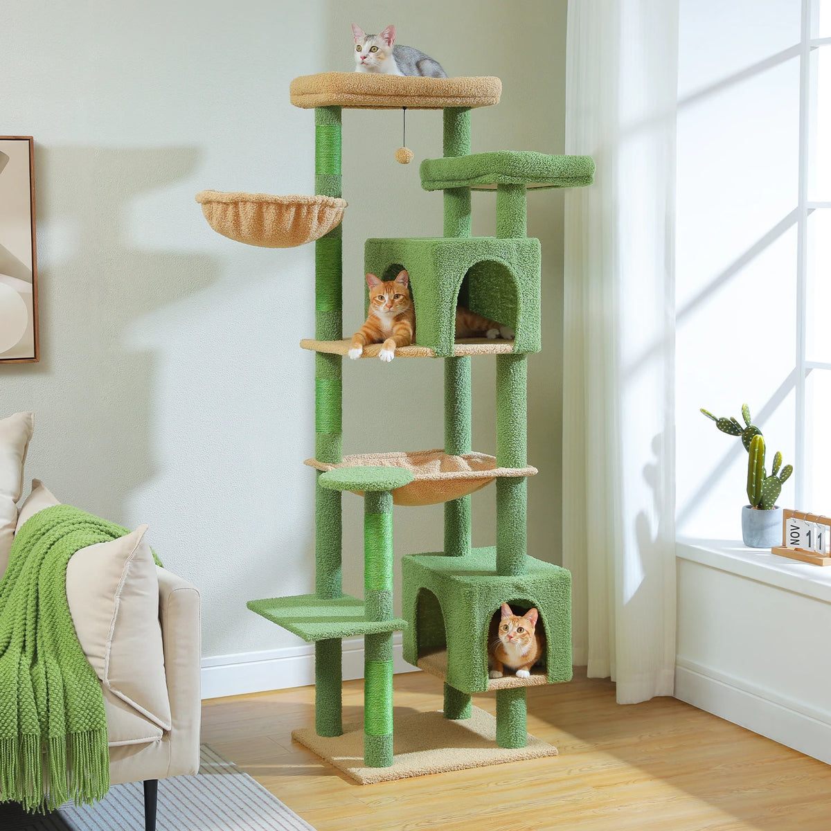 PAWZ Road Multi Tier Cat Tower With Hammock