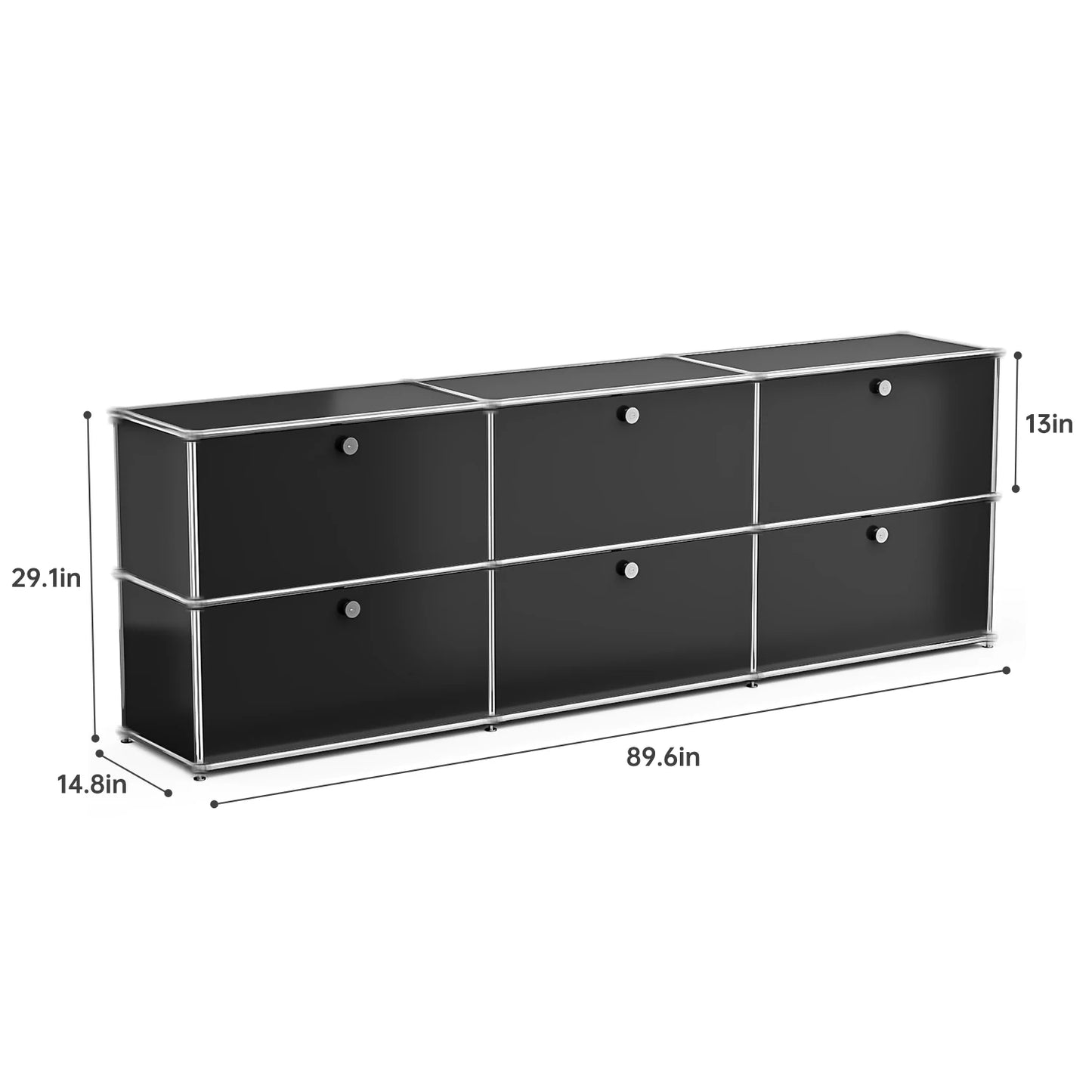 Modern Stainless Steel Storage Cabinet TV Stand
