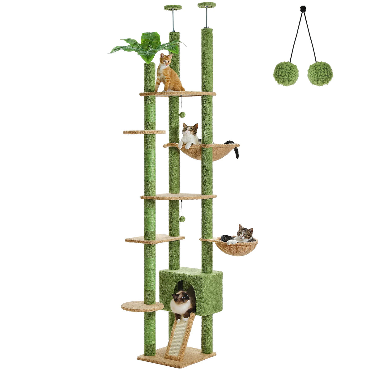 Petepepla Floor To Ceiling Cat Tree Tower