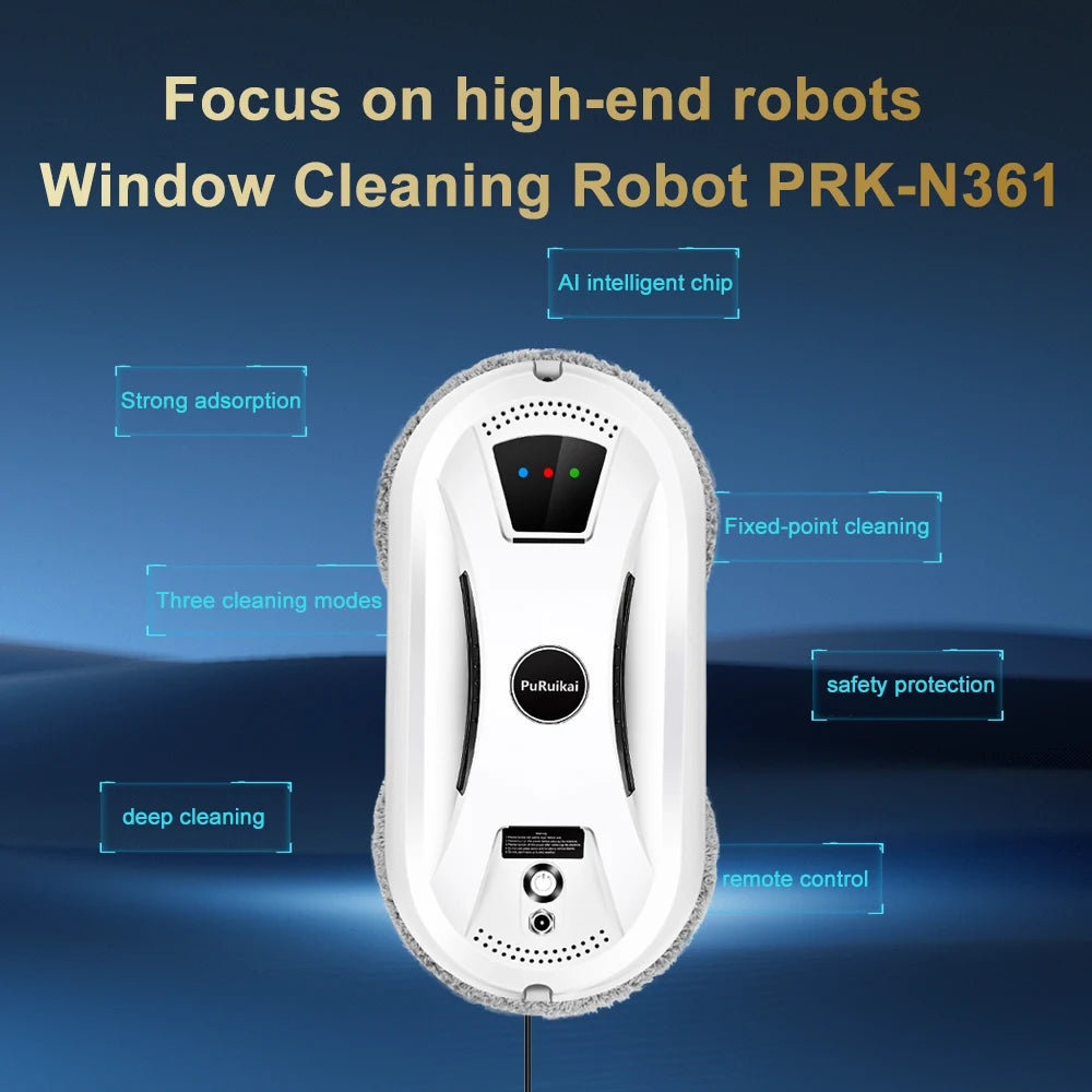 PuRuikai Window Cleaning Robot Vacuum