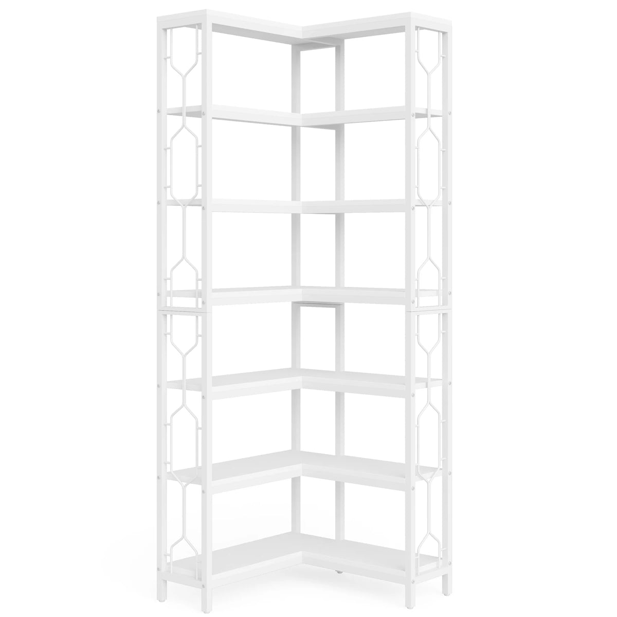 Tribesigns Modern Seven Tier Corner Bookcase