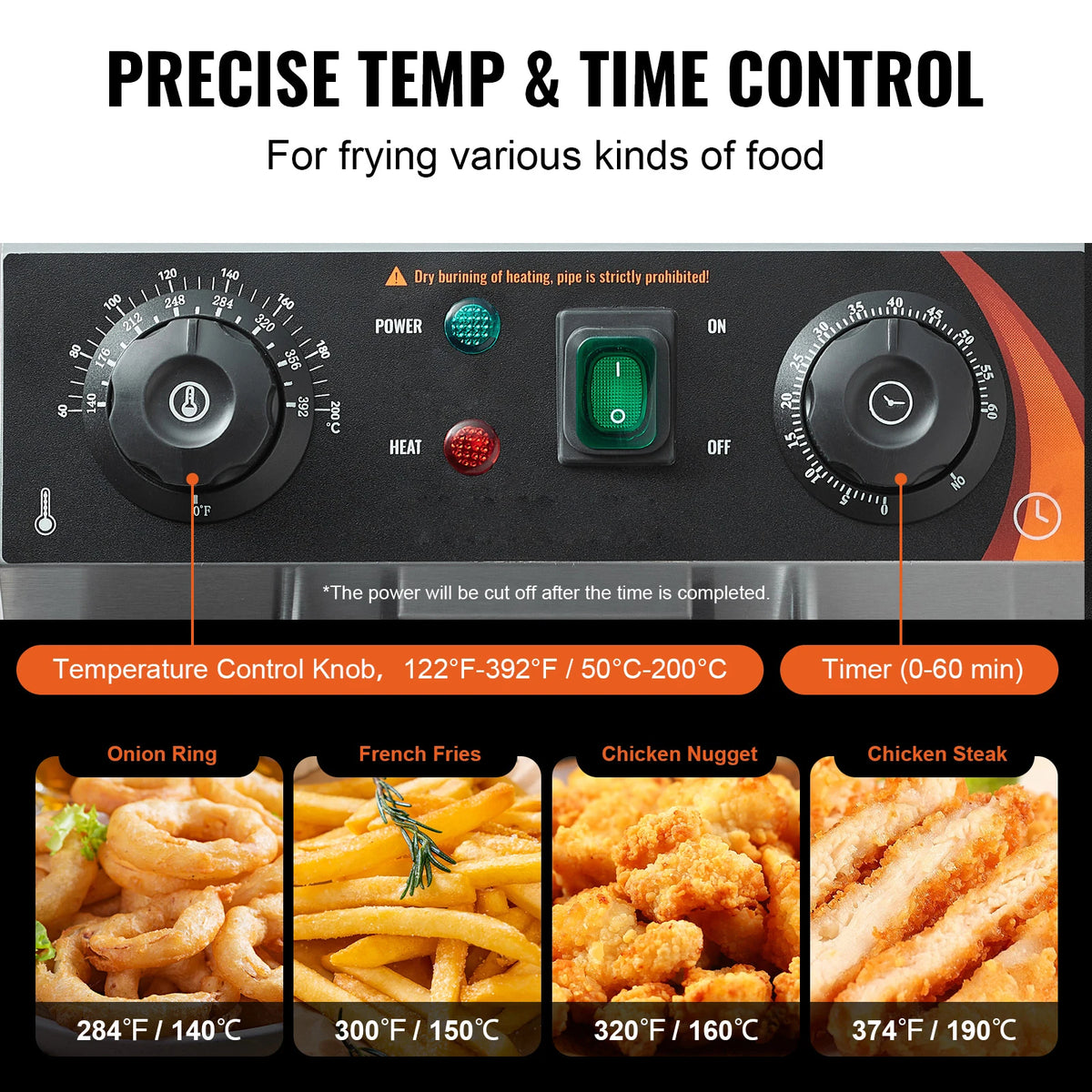 SucceBuy Dual Tank Commercial Electric Deep Fryer
