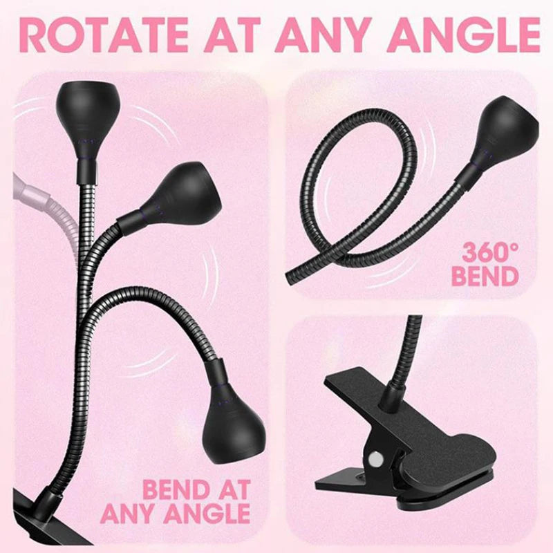 USB LED Book Light With Clip Holder