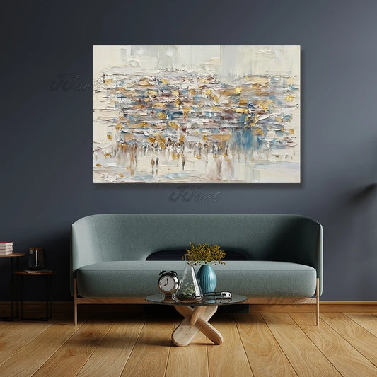 Original Western Wall Canvas Picture, Textured Jewish Canvas Wall Art, Unframed Jerusalem Kotel Wall Oil Painting, Hand-painted