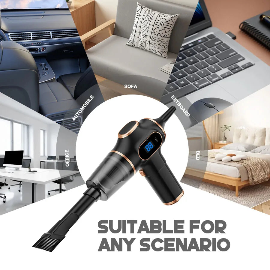 Wireless Car Vacuum Cleaner for Home and Auto